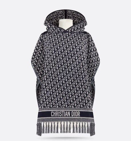 dior hooded poncho